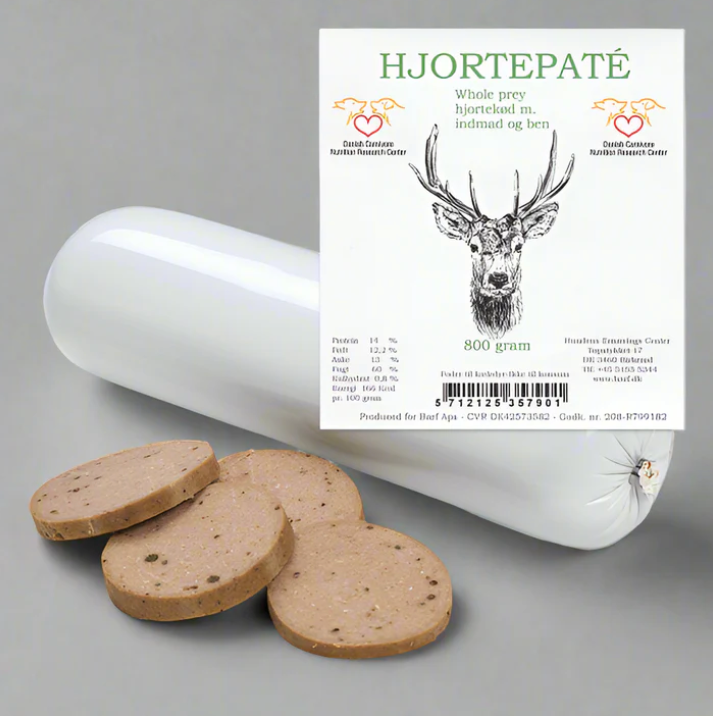 Hjartardýrapaté m/ innmat og beinum - 400gr