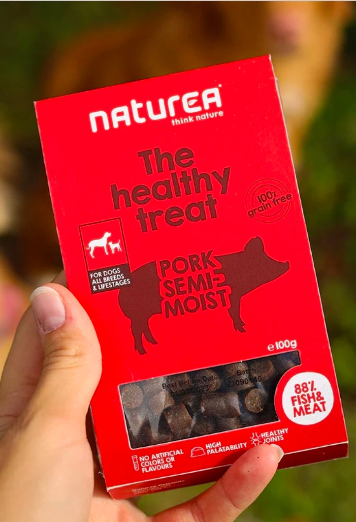 Naturea Hundanammi - Svínakjöt Semi-Moist 100g