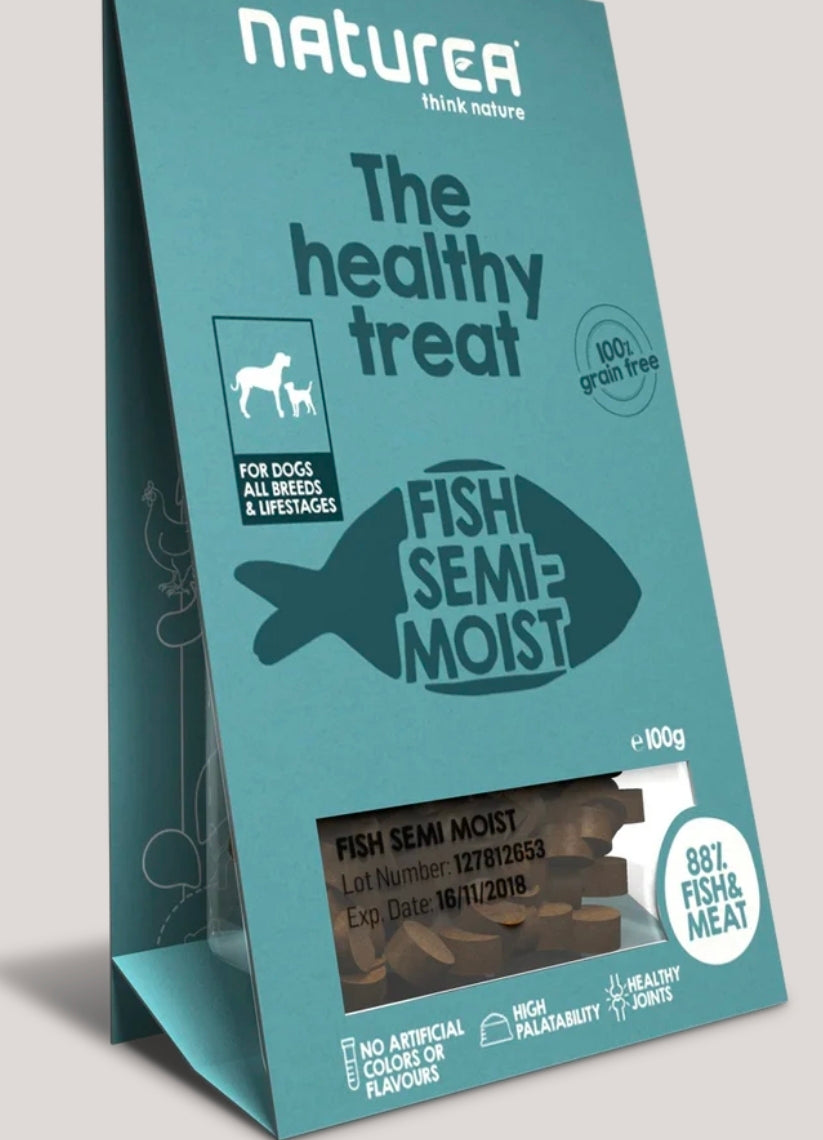 Naturea Hundanammi - Fiskur Semi-Moist 100g