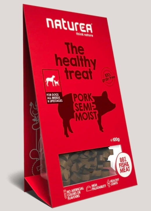 Naturea Hundanammi - Svínakjöt Semi-Moist 100g